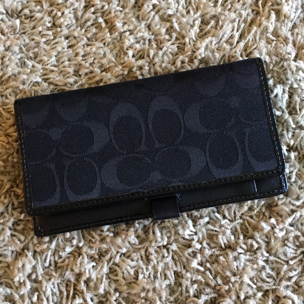 Black coach wallet